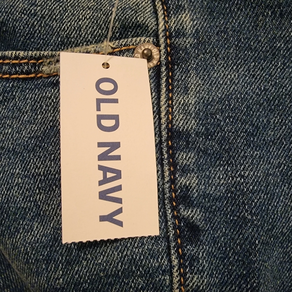 Blue Old Navy Women's High Rise Rockstar Super Skinny Jeans  - Picture 4 of 6